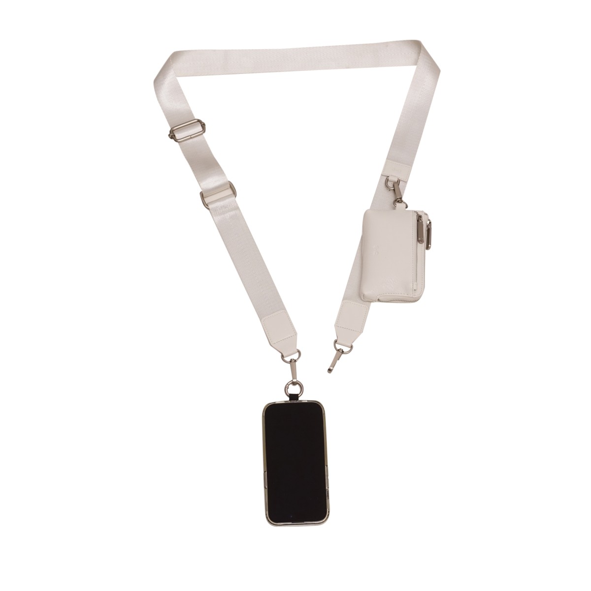 Skylar Phone Strap with Card Case - Star White 